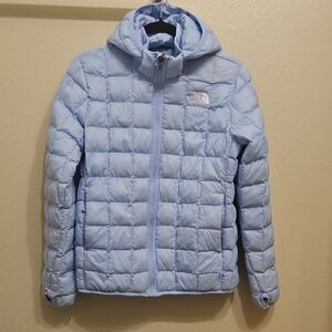 The North Face Kids Light Blue Quilted Puffer Jacket